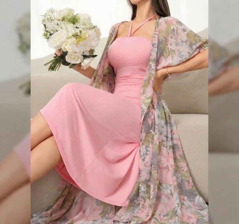 Women's butter-soft nightgown with elegant tulle robe – a comfortable and sophisticated women's sleepwear set for home and special occasions - Image 2