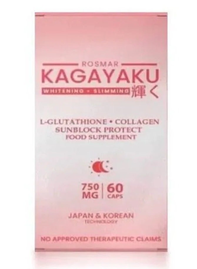 ROSMAR Kagayaku Whitening Slimming Food Supplement 60 Capsules