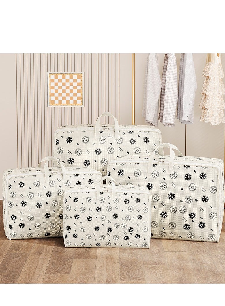 DUNISO 4PCS Moving Bags Strong Storage Laundry Bags, Large Clothes Storage Bags with Strong Zippers & Carrying Handles, Waterproof and Mildew-proof Storage Bags Storage Totes for Clothes Moving Supplies Space Saving Oversized Storage Bag Organizer for Moving Traveling 61*27*52cm  - Image 1