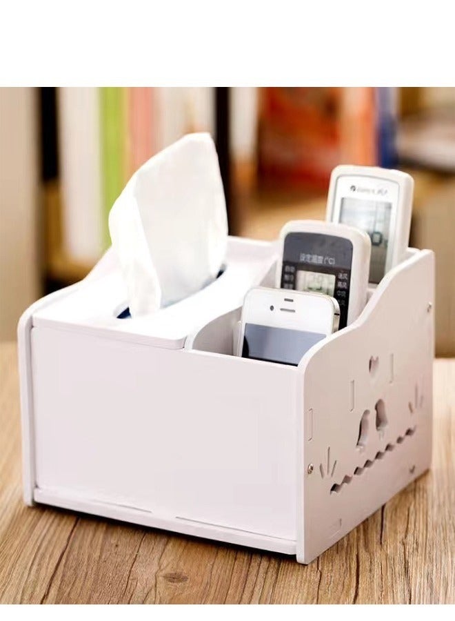 Raffine Desktop Multifunctional Storage Box Cosmetics Storage Tissue Box - Image 3