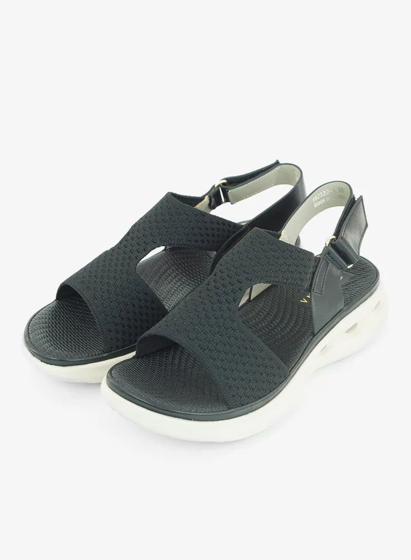Zayna Black 221-348 Zayna Ladies Casual Backstrap Sandals 19Z332-1 Black for Women | Best Price UAE