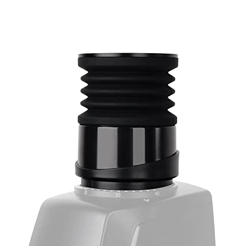 WATCHGET Coffee Grinder Single Dose Hopper Compatible with Baratza Encore Coffee Grinder Silicone Bellow with Mental Lid for Blow Out Residual Coffee Grounds Black - Image 1