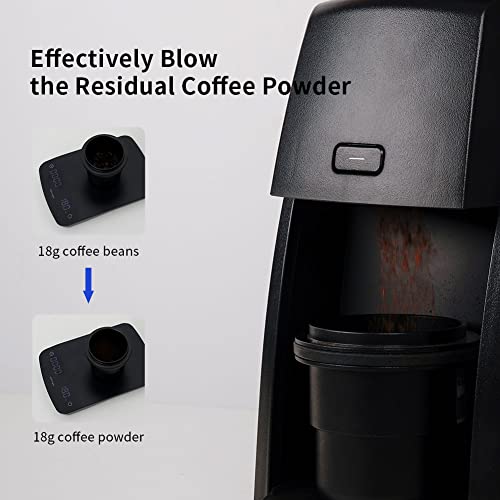 WATCHGET Coffee Grinder Single Dose Hopper Compatible with Baratza Encore Coffee Grinder Silicone Bellow with Mental Lid for Blow Out Residual Coffee Grounds Black - Image 4