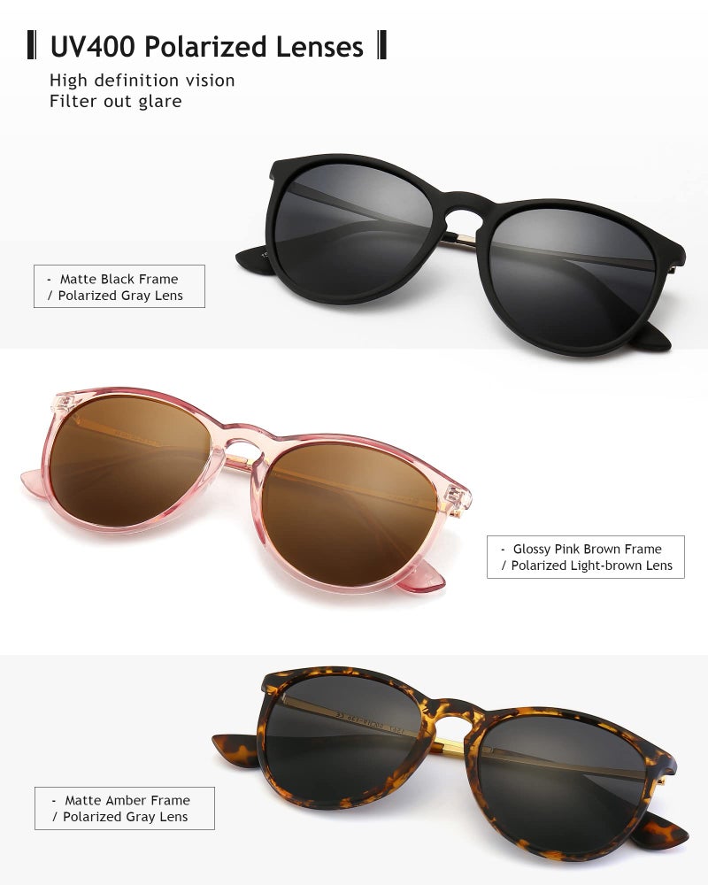 SUNGAIT Vintage Round Sunglasses for Women Men Classic Retro Designer Style - Image 4