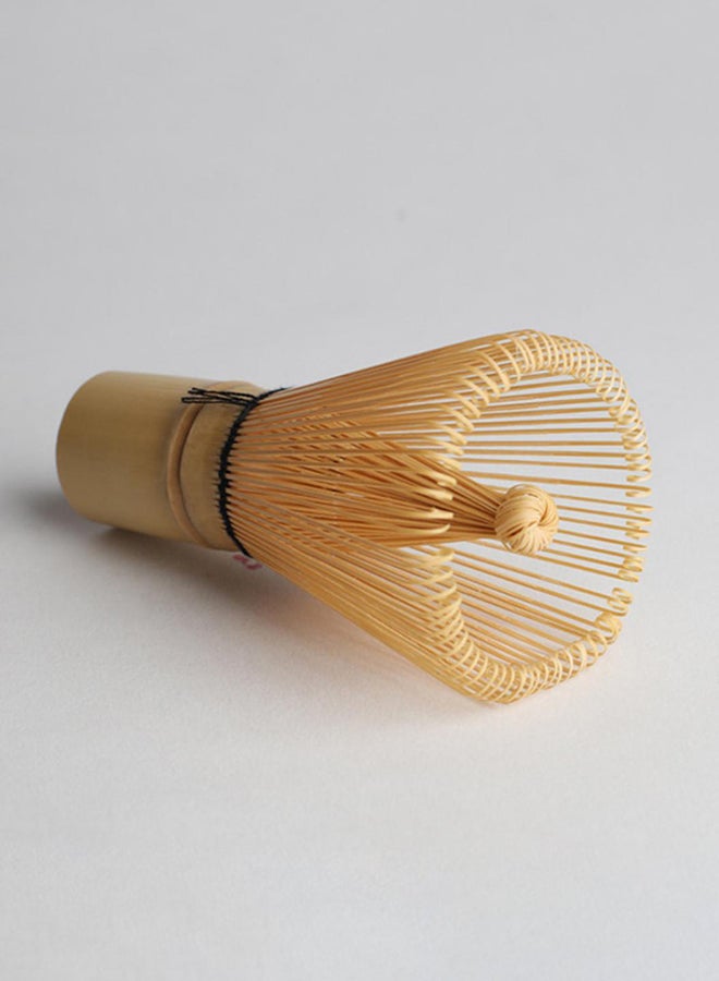 Green Tea Powder Bamboo Beater Whisk Brush Brown - Image 4