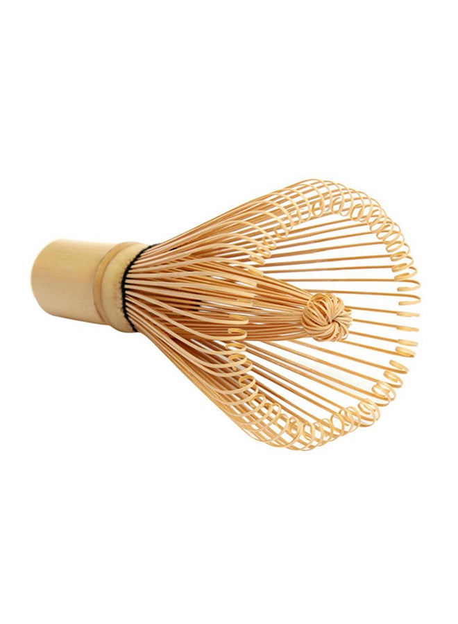Green Tea Powder Bamboo Beater Whisk Brush Brown - Image 2