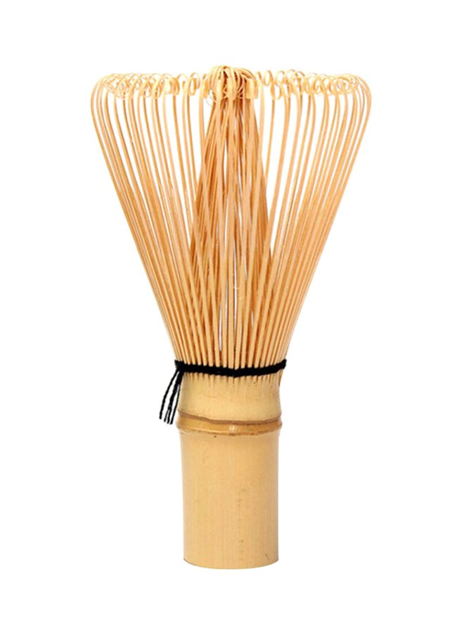 Green Tea Powder Bamboo Beater Whisk Brush Brown - Image 1