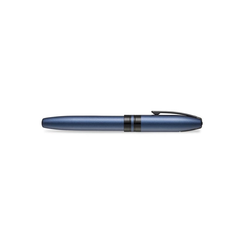 SHEAFFER قلم حبر 9110 أيقونة (متوسط) - أزرق معدني مع حواف سوداء لامعة من PVD - Image 5