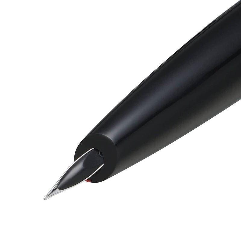SHEAFFER قلم حبر 9110 أيقونة (متوسط) - أزرق معدني مع حواف سوداء لامعة من PVD - Image 4
