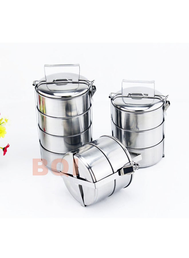 Magnetic Stainless Steel Food Grid 12cm14cm16cm Two-layer Three-layer Four-layer Five-layer Pot Steel Handle Food Basket Basket-Specifications:14cm Four Layers  - Image 3