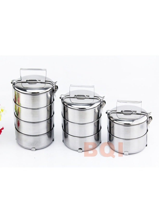 Magnetic Stainless Steel Food Grid 12cm14cm16cm Two-layer Three-layer Four-layer Five-layer Pot Steel Handle Food Basket Basket-Specifications:14cm Four Layers  - Image 2