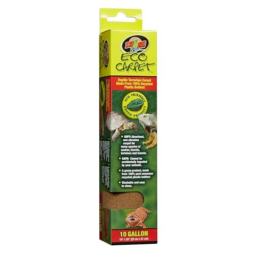 Zoo Med Eco Carpet Reptile Carpet Tan 10 Gallon 10 x 20 Pack of 2 - Image 1