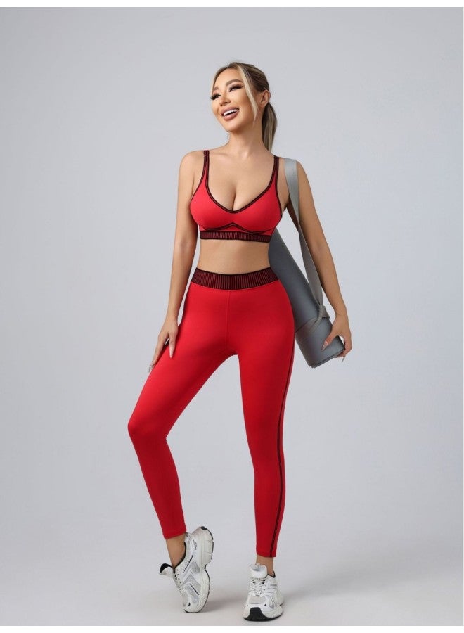 Alo Same Set Pilates Set Yoga Wear Set Airlift High-waist 7/8 Line - Image 5