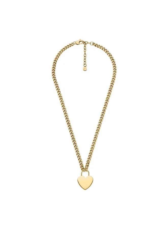 Fossil  JF04958710 Base Metal Jewelry with Cubic Zirconia for Women | Best Price UAE