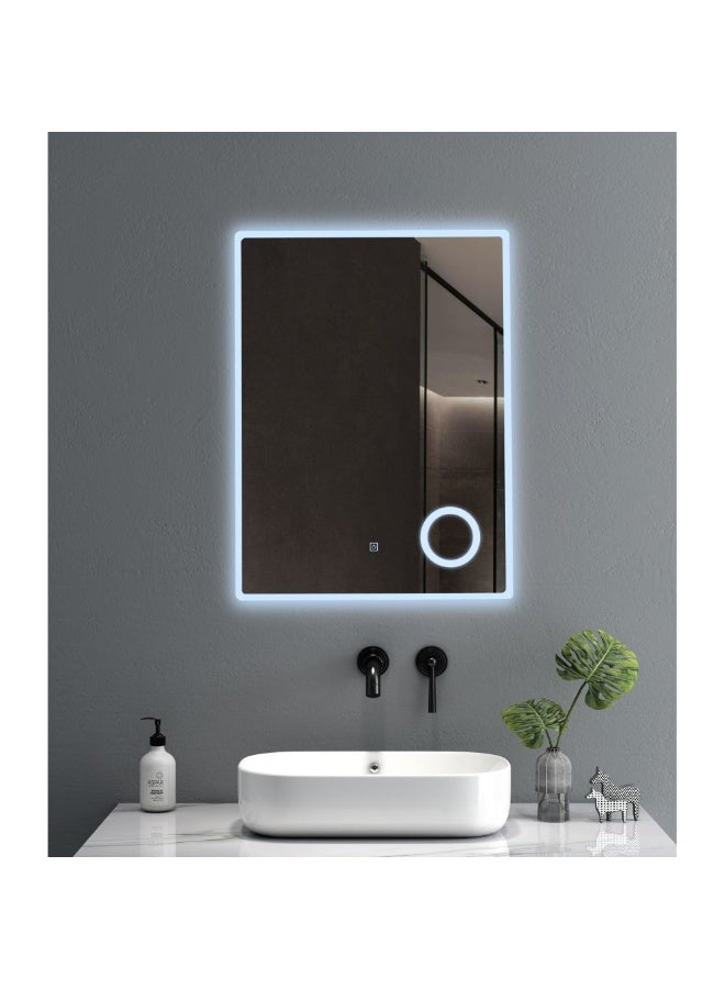 DANUBE HOME Milano LED Mirror with Touch Switch â€“ Modern Bathroom Mirror with Built-in LED Lights, Anti-Fog, Energy-Efficient, Touch Sensor Control, Stylish Design for Home & Commercial Use 