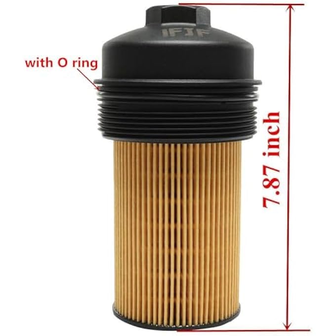 rayihni iFJF EC781 Oil Filter Cap and FL2016 Oil Filter Replacement for 20032007 60L 20082010 64L Powerstroke F250 F350 F450 F550 Super Duty 20032005 Excursion 1840754C91 3C3Z6766CA Plastic Cap 4 Packs - Image 3