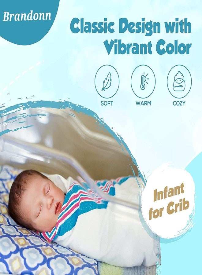 BRANDONN Baby Blankets new Born Combo Pack of Crib Wrapping Sheet Pack of 2 - Image 5