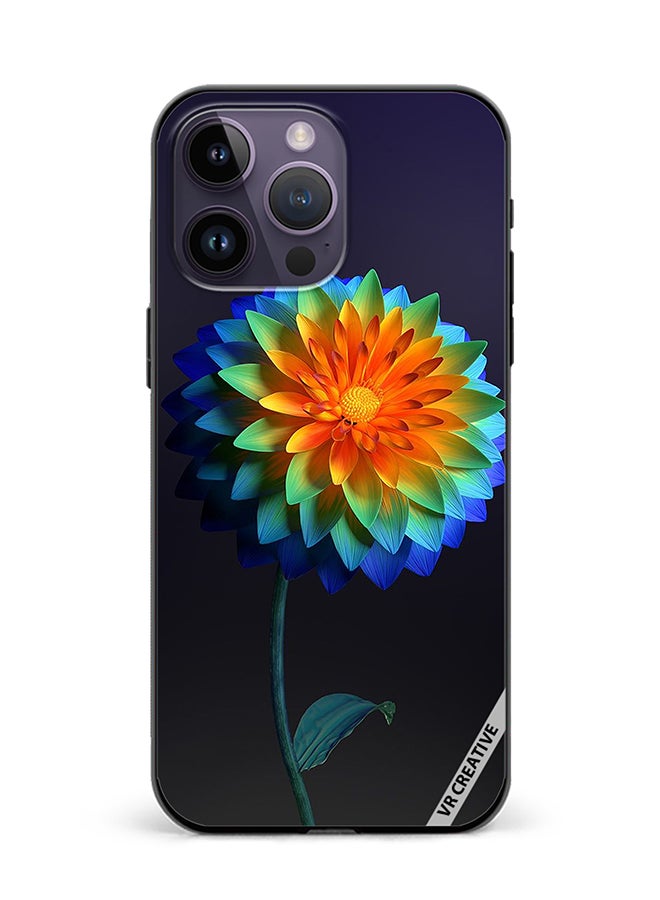 VR CREATIVE Protective Case Cover For Apple iPhone 16 Pro Flower Design Multicolour - Image 1