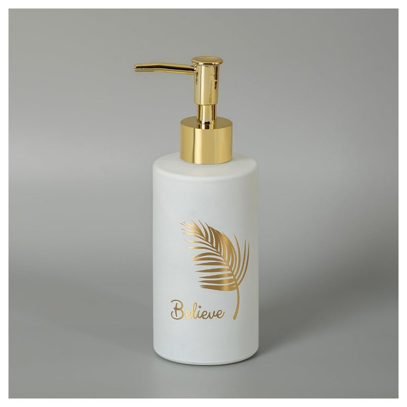 MUAC Glass Liquid Soap Dispenser for Bathroom, Handwash Liquid Dispenser Bottle for Kitchen, Washbasin, Opaque (White) - Image 5