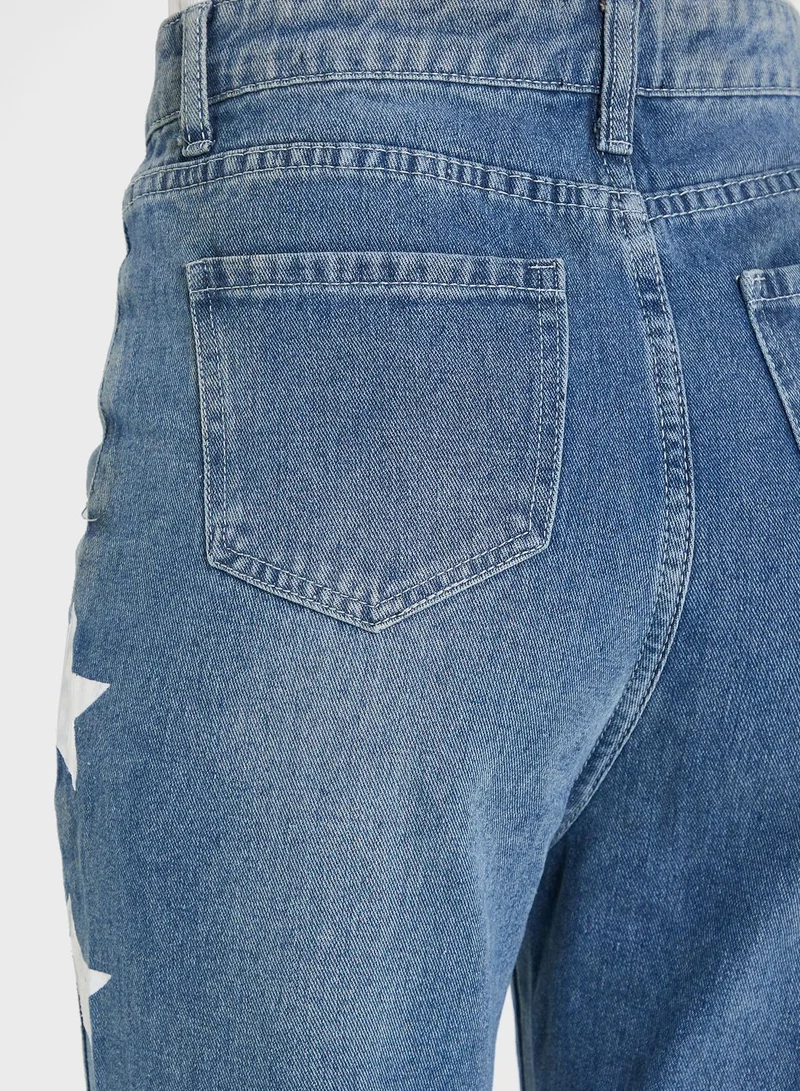 Ginger Star Panel Straight Fit Jeans