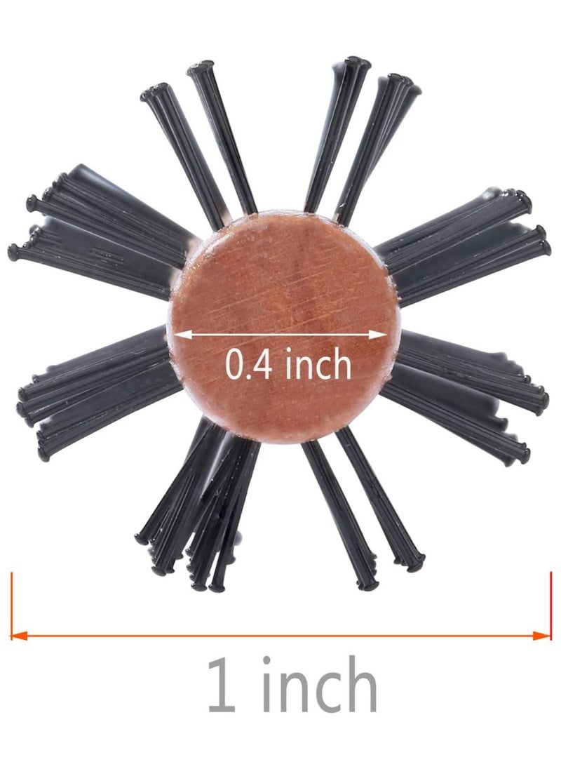 ORiTi 1 PCS Small Round Barrel Brush for Short Hair, 1 Inch Mini Quiff Roller Comb for Women and Men, Best for Styling Thin Hair, Bangs, Beard  - Image 5