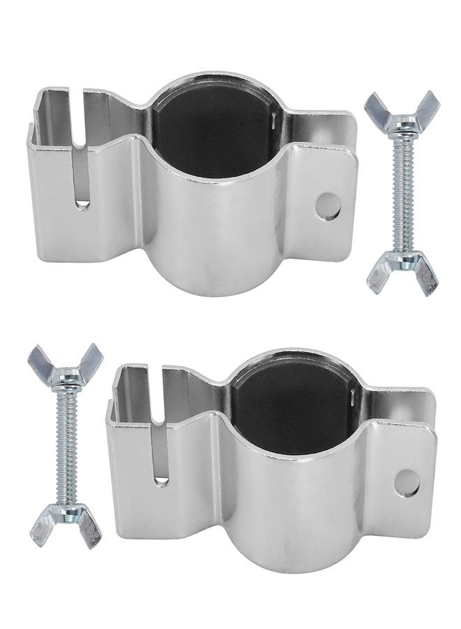 UOIENRT 2 Pack Pipe and Drape Clamps, 3 Way Extra Double Crossbar, Drape Support Clamp for Wedding Decoration, Party - Image 1
