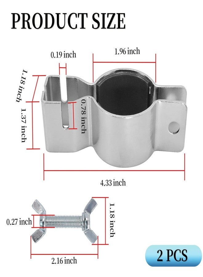 UOIENRT 2 Pack Pipe and Drape Clamps, 3 Way Extra Double Crossbar, Drape Support Clamp for Wedding Decoration, Party - Image 2