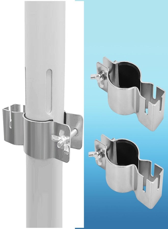 UOIENRT 2 Pack Pipe and Drape Clamps, 3 Way Extra Double Crossbar, Drape Support Clamp for Wedding Decoration, Party - Image 5