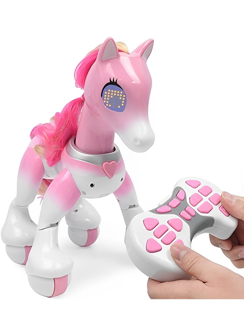 null - Electric Smart Unicorn Pony Toy with Remote Control, Touch Induction Dancing, Singing, Stories, Sleep Programming for Kids - Image 1
