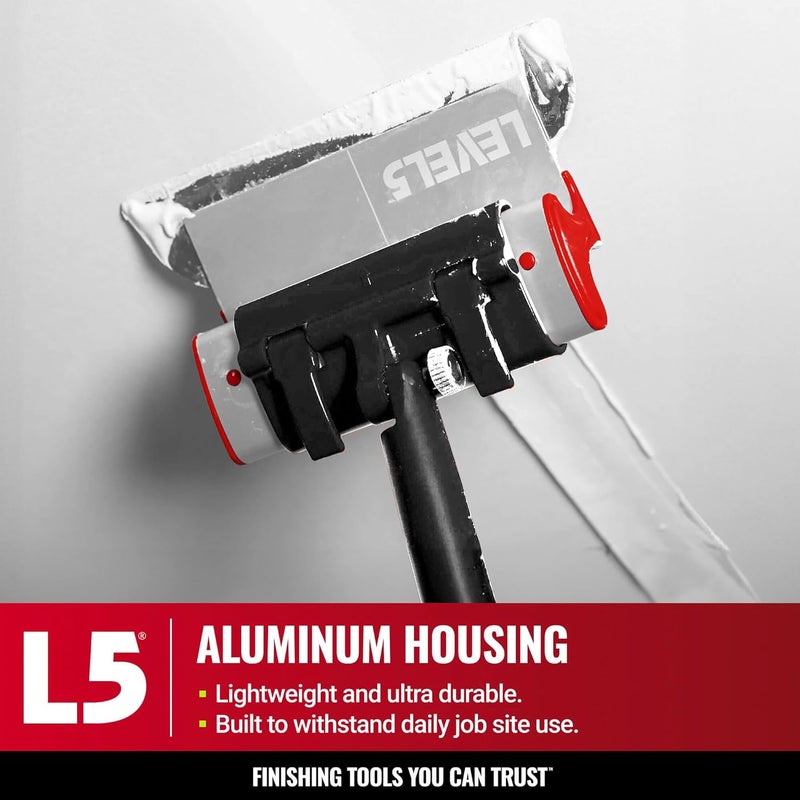 Level-5 10-Inch Skimming Blade | Precision 0.3mm German Stainless Steel Blade Insert (Replaceable), Ergonomic Aluminum Blade Profile | 4-910 - Image 3