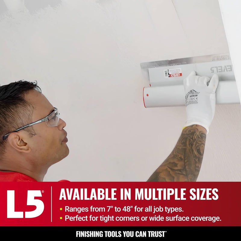 Level-5 10-Inch Skimming Blade | Precision 0.3mm German Stainless Steel Blade Insert (Replaceable), Ergonomic Aluminum Blade Profile | 4-910 - Image 4