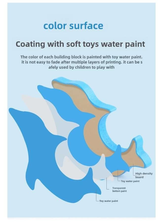 ثلاثية الأبعاد لغز الجسيمات الكبير للأطفال عصور 2-4 ألعاب ألعاب تفاعلية مونتيسوري للآباء الأطفال تعلم الفاكهة البطيخ الخوخ العنب الفراولة الكرز الليمون التفاح ولون لعبة التعليم المبكر - Image 5
