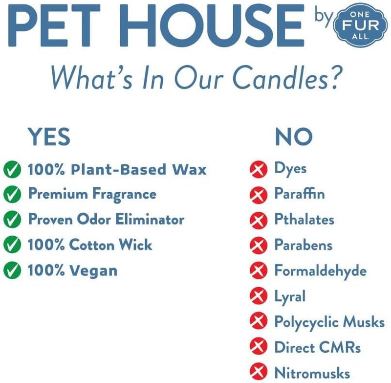 One Fur All Pet House Mini Candles for Pet Odor Made with Natural Soy Wax, Plant Based, Dog and Cat Friendly Scented, Sugar Cookies Pack of 3 - Image 5