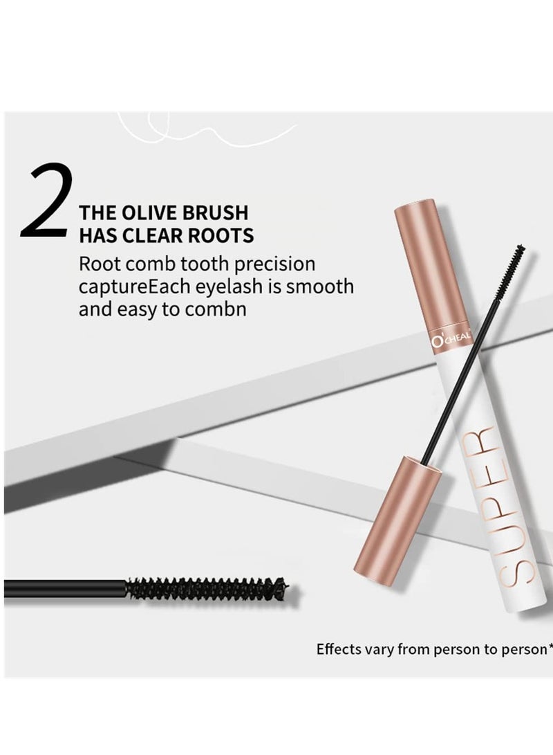 Excefore 4D Mascara for Fine Short Eyelash, Waterproof Extra Long Lash Eyelashes,Voluminous Eyelashes, Long Lasting, Smudge-proof (Black, 3ml) - Image 5