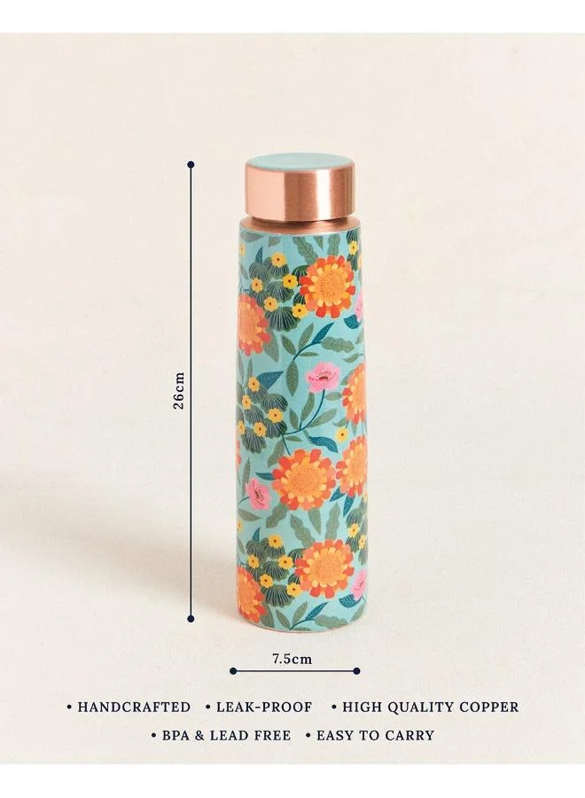 Chumbak  Marigold Copper Bottle  | Best Price UAE