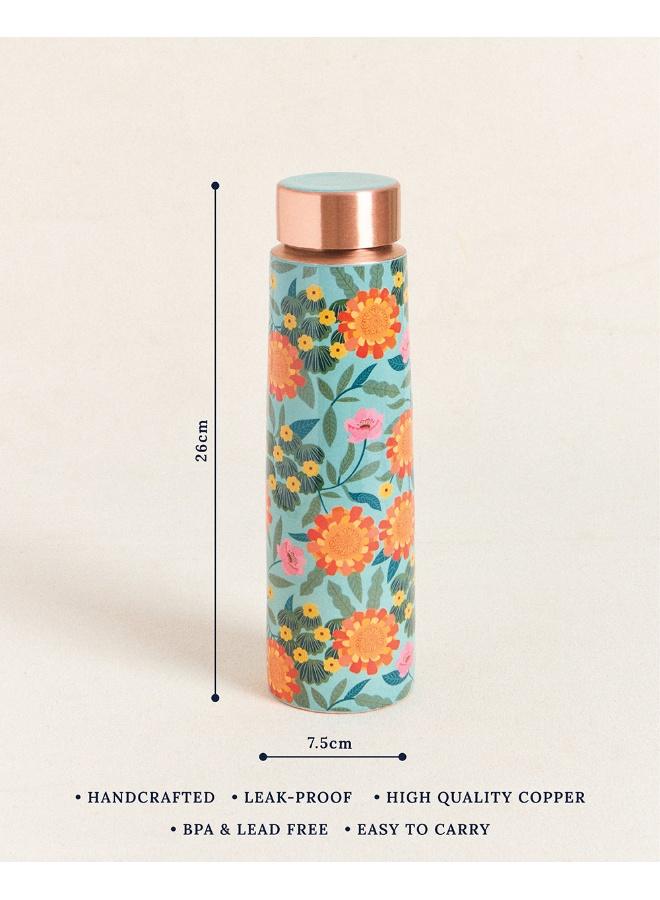 Chumbak Marigold Copper Bottle - Image 4