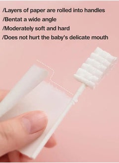 ONETO 30 Pcs Baby Tongue Cleaner Infant Tongue Cleaner Newborn Gauze Oral Cleanser Mouth Tongue Cleaner Infant Toothbrush Baby Toothbrush For Babies and Toddlers  - Image 3