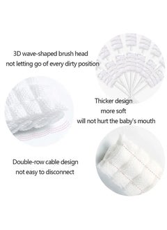 ONETO 30 Pcs Baby Tongue Cleaner Infant Tongue Cleaner Newborn Gauze Oral Cleanser Mouth Tongue Cleaner Infant Toothbrush Baby Toothbrush For Babies and Toddlers  - Image 5
