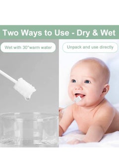 MIXDE 42PCS Baby Toothbrush Newborn or Baby Tongue Cleaner Disposable Baby Gum Cleaner Gauze Oral Cleaning Care Suitable for 0-36 Months Baby  - Image 3