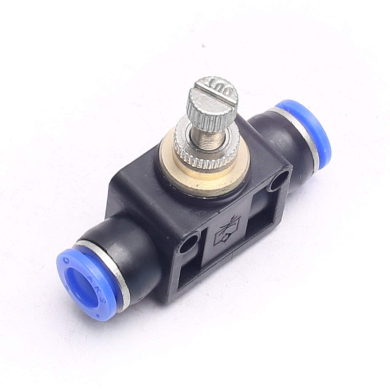 DEVMO Air Flow Speed Control Valve Tube Hose Pipe Connector Joiner Pneumatic Push in Fittings 8mm Electroni