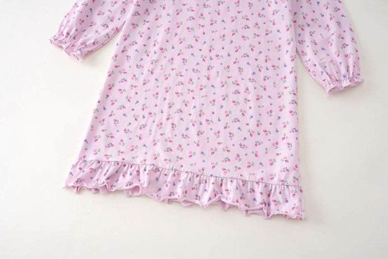 BANGSAUR Girls' Dress Set Cotton Sleepshirts, Heart Print Princess Daily Dress, 2-Pack Casual Dress Girl 3-12 Years - Image 4