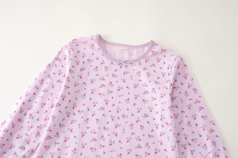 BANGSAUR Girls' Dress Set Cotton Sleepshirts, Heart Print Princess Daily Dress, 2-Pack Casual Dress Girl 3-12 Years - Image 3