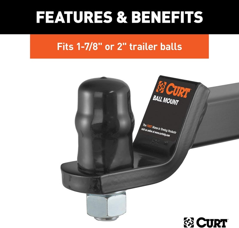 Curt 21800 Black Rubber Trailer Hitch Ball Cover, 1-7/8 or 2-Inch Diameter - Image 5
