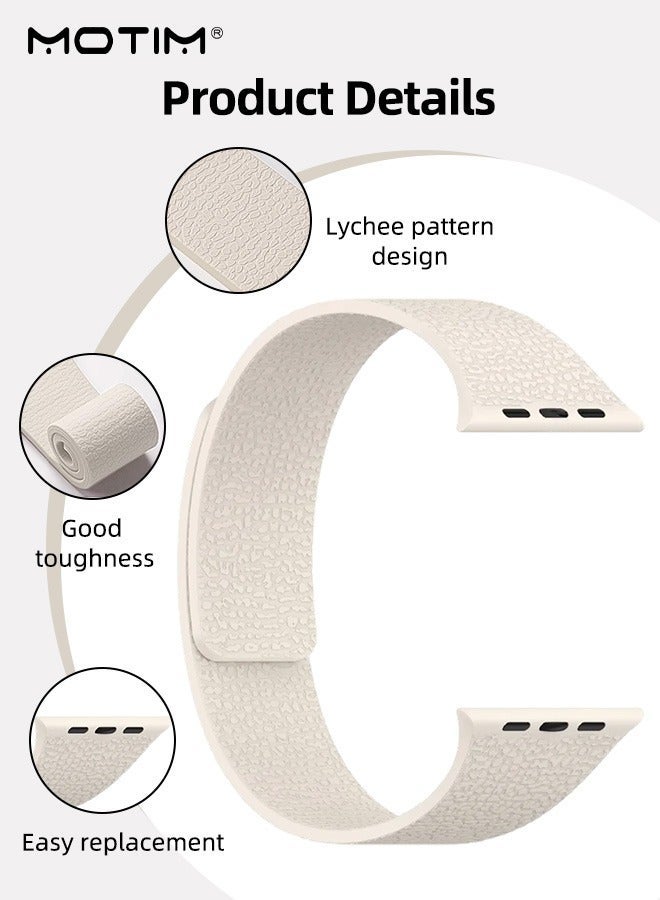 Motim Watch Strap Suitable for iWatch Series 11/10(46mm), Magnetic Wristband Adjustable Silicone Strap for iWatch Ultra Series11 10 9 8 7 6 SE - Image 3