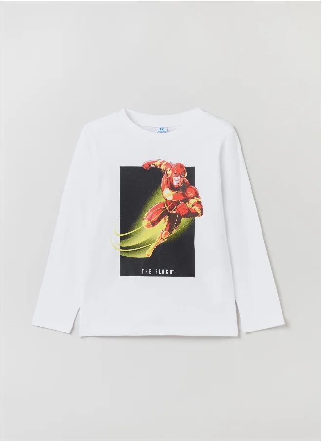 Ovs Ovs Boys T-Shirt With Dc Comics The Flash Print