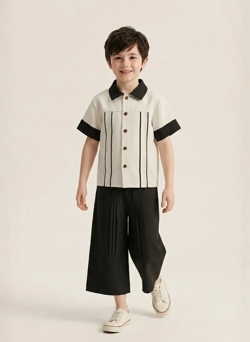 Luxe & Hardy Everwood Ensemble Boys Shirt & Pant Set