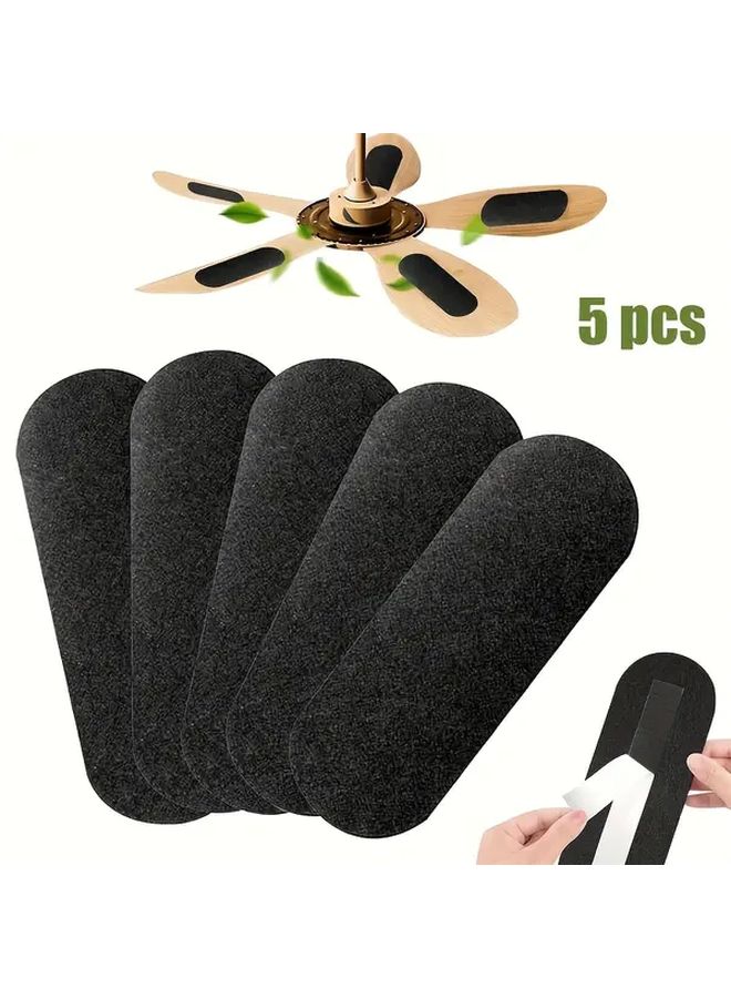 5 عبوات من فلاتر هواء مراوح السقف بفحم جوز الهند النشط تزيل الروائح والغبار - Image 2