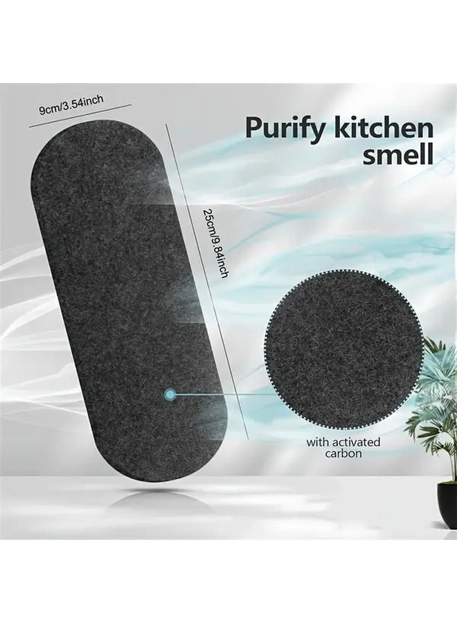 5 عبوات من فلاتر هواء مراوح السقف بفحم جوز الهند النشط تزيل الروائح والغبار - Image 4