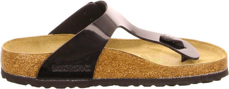 Birkenstock Gizeh Women's Fashion Sandals in Patent Black, Size 41 EU - Image 5