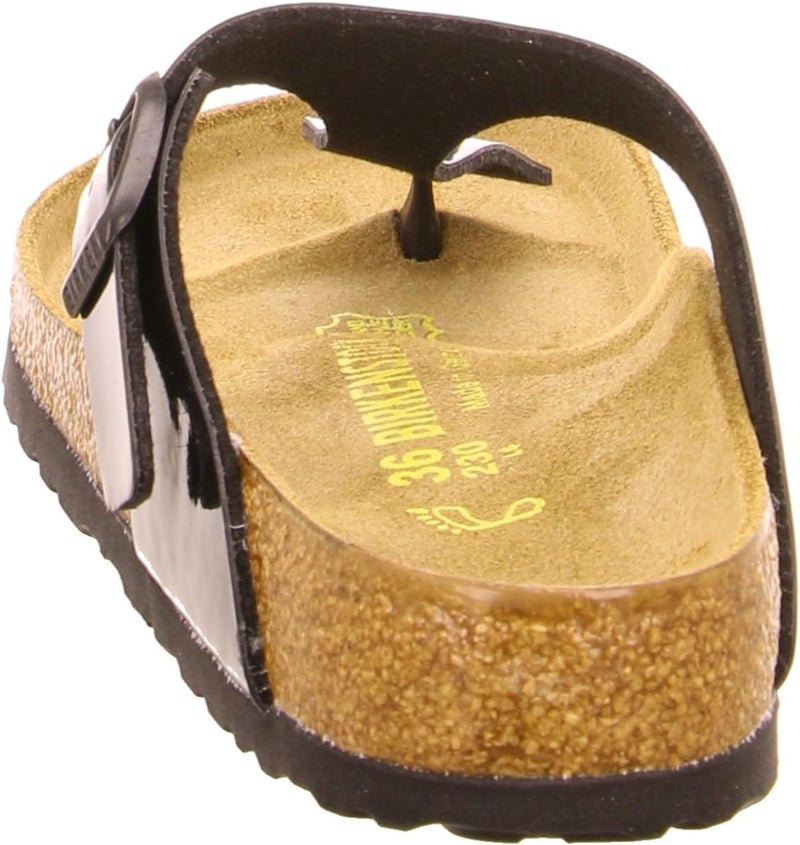 Birkenstock Gizeh Women's Fashion Sandals in Patent Black, Size 41 EU - Image 4